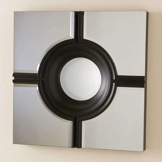 Bull's Eye Cross Mirror - Black - Grats Decor Interior Design & Build Inc.