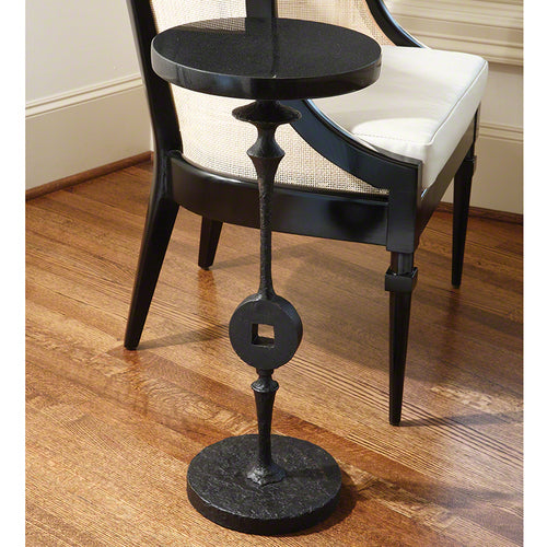 Artisan Square Peg 12"Dia Accent Table - Grats Decor Interior Design & Build Inc.