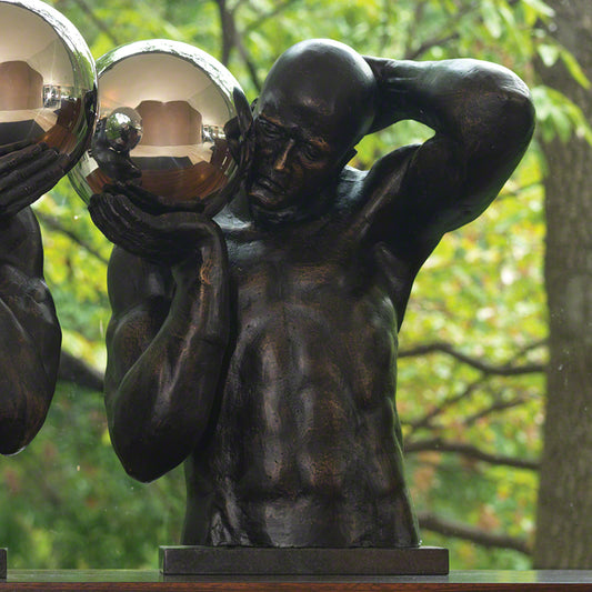 Shot Put 20"H Sculpture - Right - Grats Decor Interior Design & Build Inc.