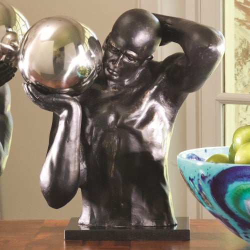 Shot Put 20"H Sculpture - Right - Grats Decor Interior Design & Build Inc.