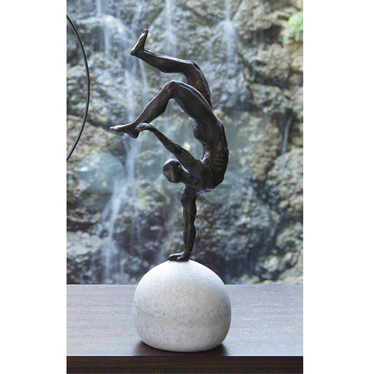 One Hand Balancing Act 18"H Sculpture - Grats Decor Interior Design & Build Inc.