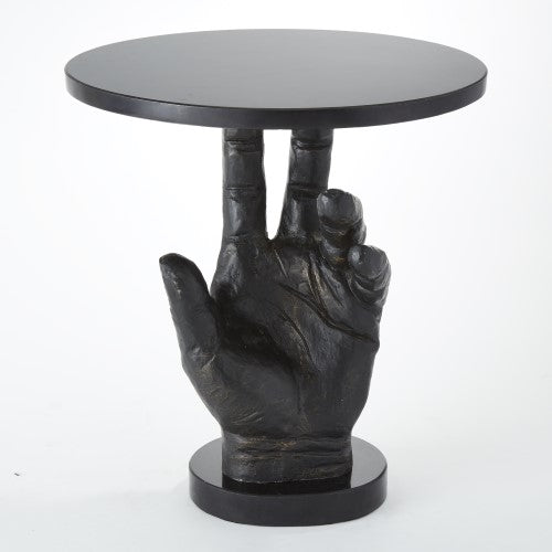 Hand 20" Side Table - Grats Decor Interior Design & Build Inc.