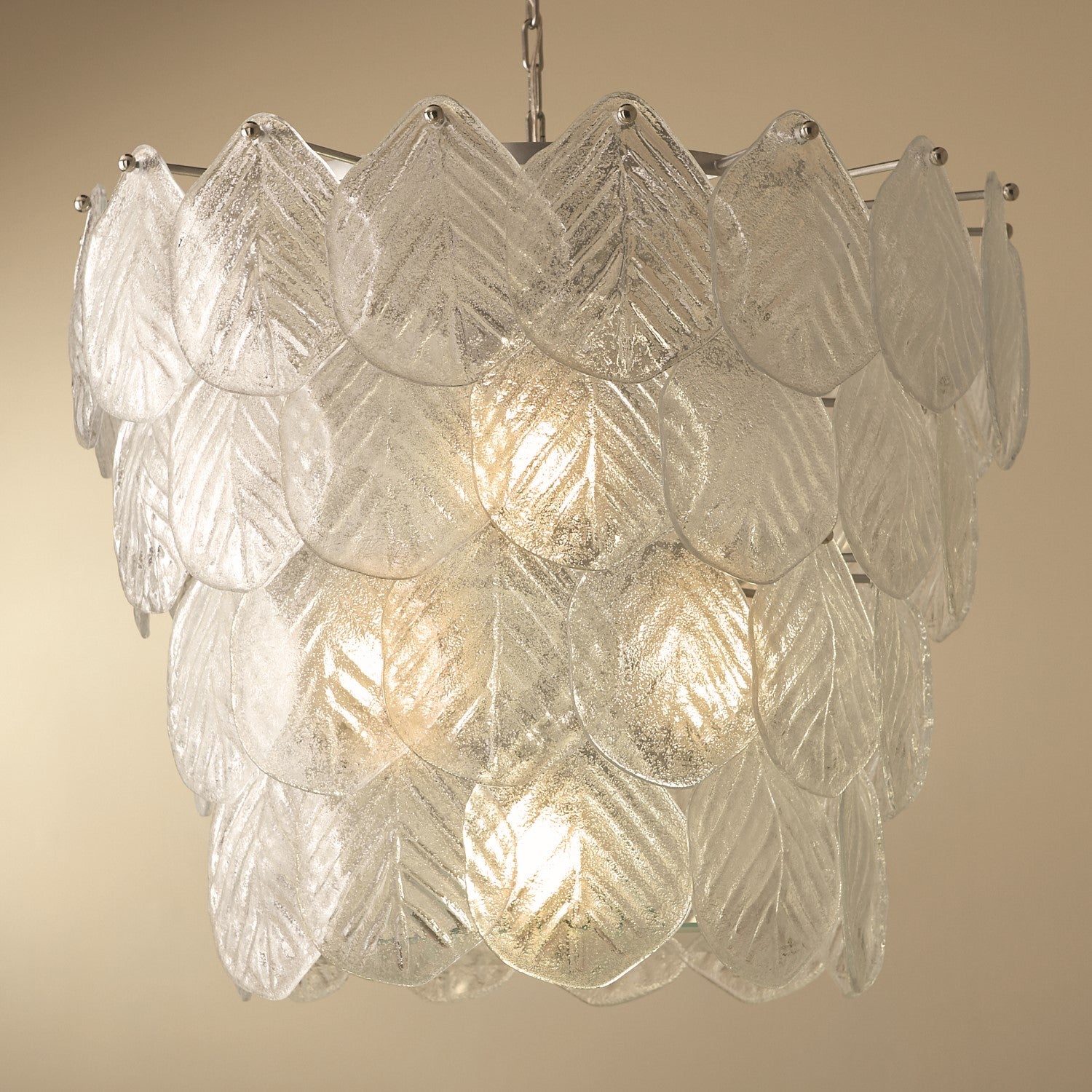 Murano Leaf Chandelier - Grats Decor Interior Design & Build Inc.