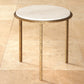 Hammered Gold 16"Dia Round Table - Grats Decor Interior Design & Build Inc.