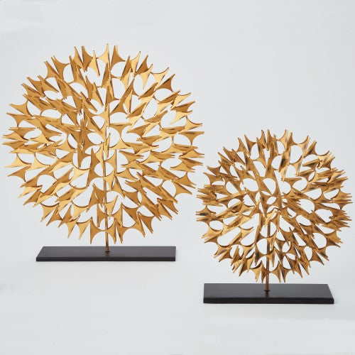 Cosmos Sculpture - Gold - 2 sizes - Grats Decor Interior Design & Build Inc.