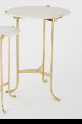 Plié Table - 2 sizes - Brass - Grats Decor Interior Design & Build Inc.