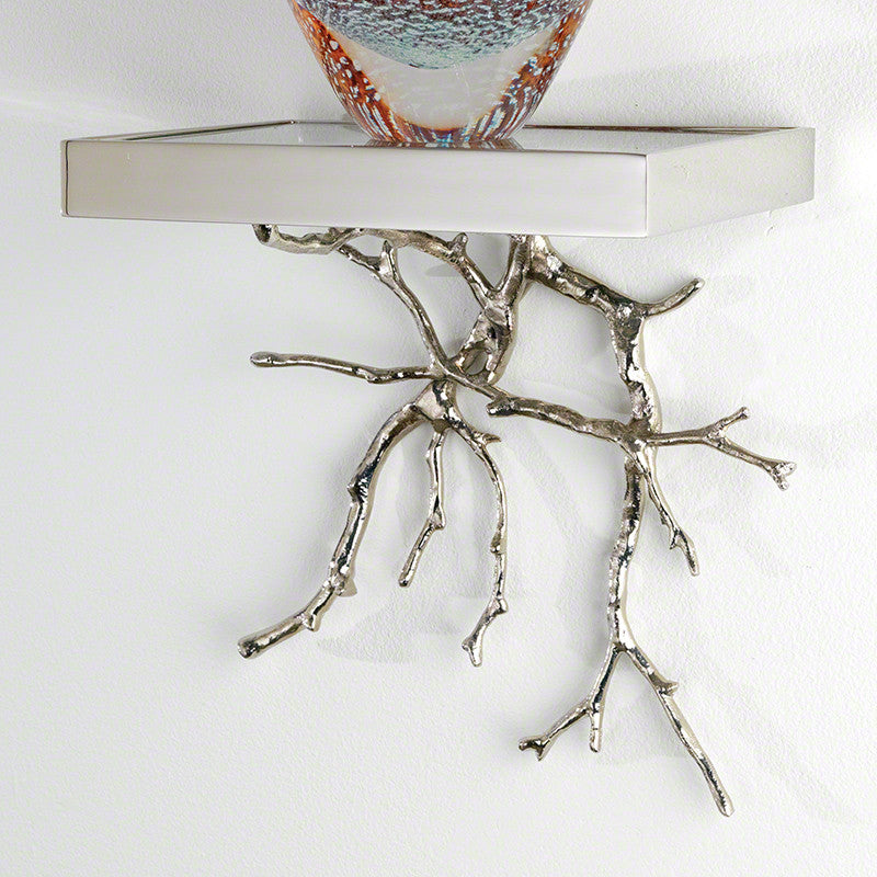 Twig Wall Bracket-Nickel - Grats Decor Interior Design & Build Inc.