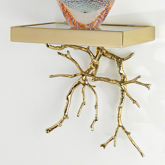 Twig Wall Bracket-Brass - Grats Decor Interior Design & Build Inc.