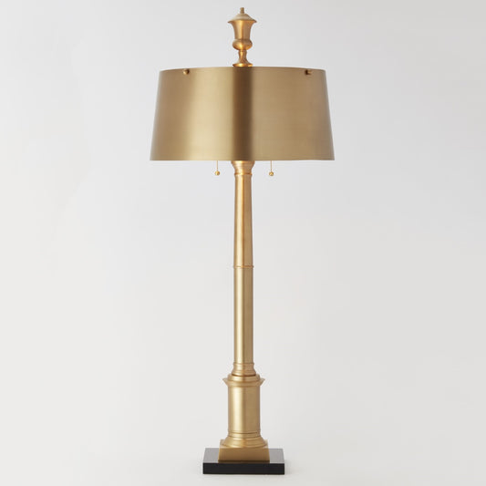 Library Lamp - Antique Brass - Grats Decor Interior Design & Build Inc.