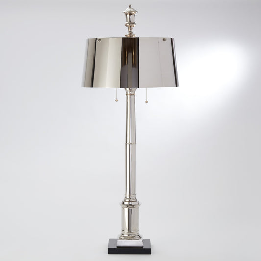Library Lamp - Nickel - Grats Decor Interior Design & Build Inc.
