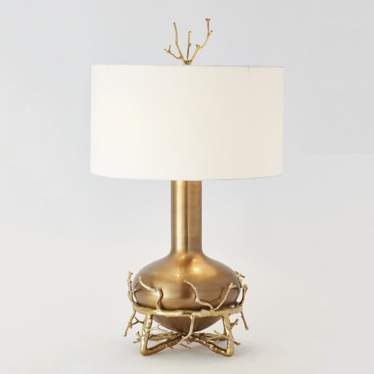 Fat Brass Twig Table Lamp - Grats Decor Interior Design & Build Inc.