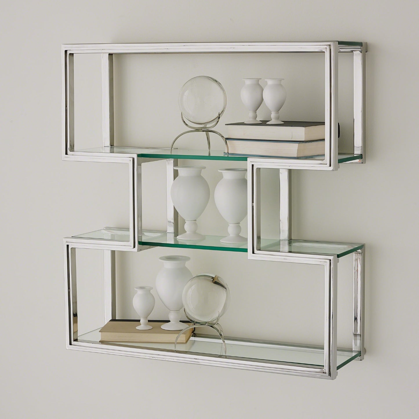 One Up Wall Shelf - Stainless Steel - Grats Decor Interior Design & Build Inc.