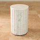 Marble Column 20"Dia Table - White - Grats Decor Interior Design & Build Inc.