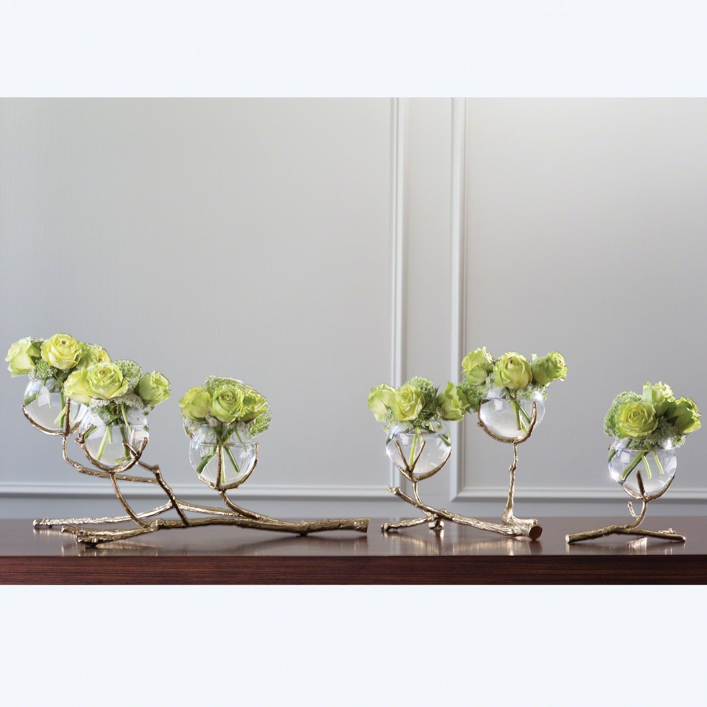 Twig Vase Holder - Brass