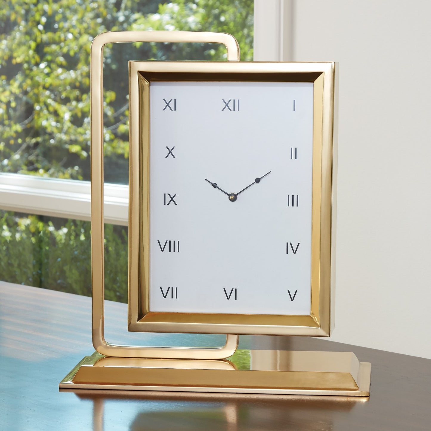 Time To Reflect Clock - Brass - Grats Decor Interior Design & Build Inc.