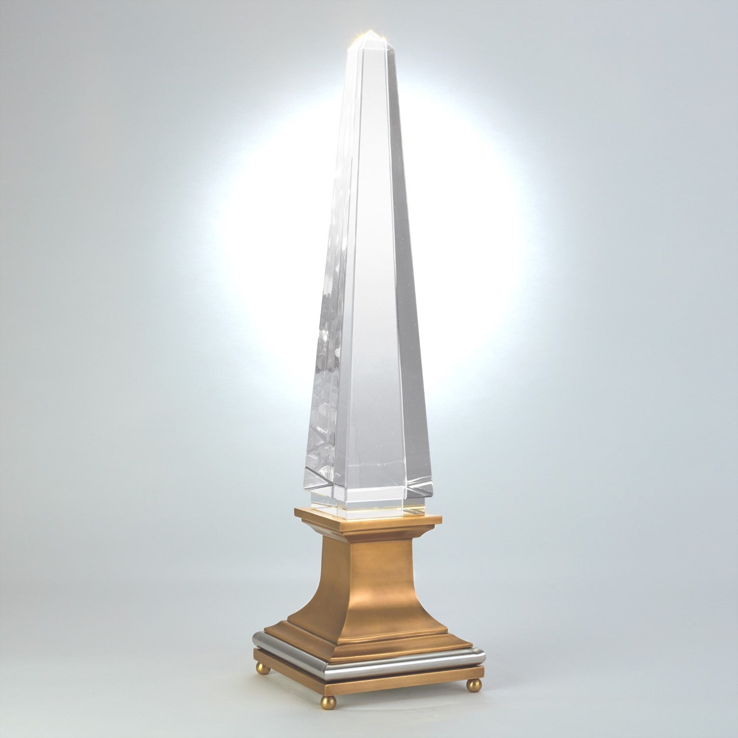 Illuminated Crystal Obelisk - Grats Decor Interior Design & Build Inc.