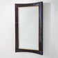 Curved 84" Floor Mirror - Black Hair-On-Hide - Grats Decor Interior Design & Build Inc.