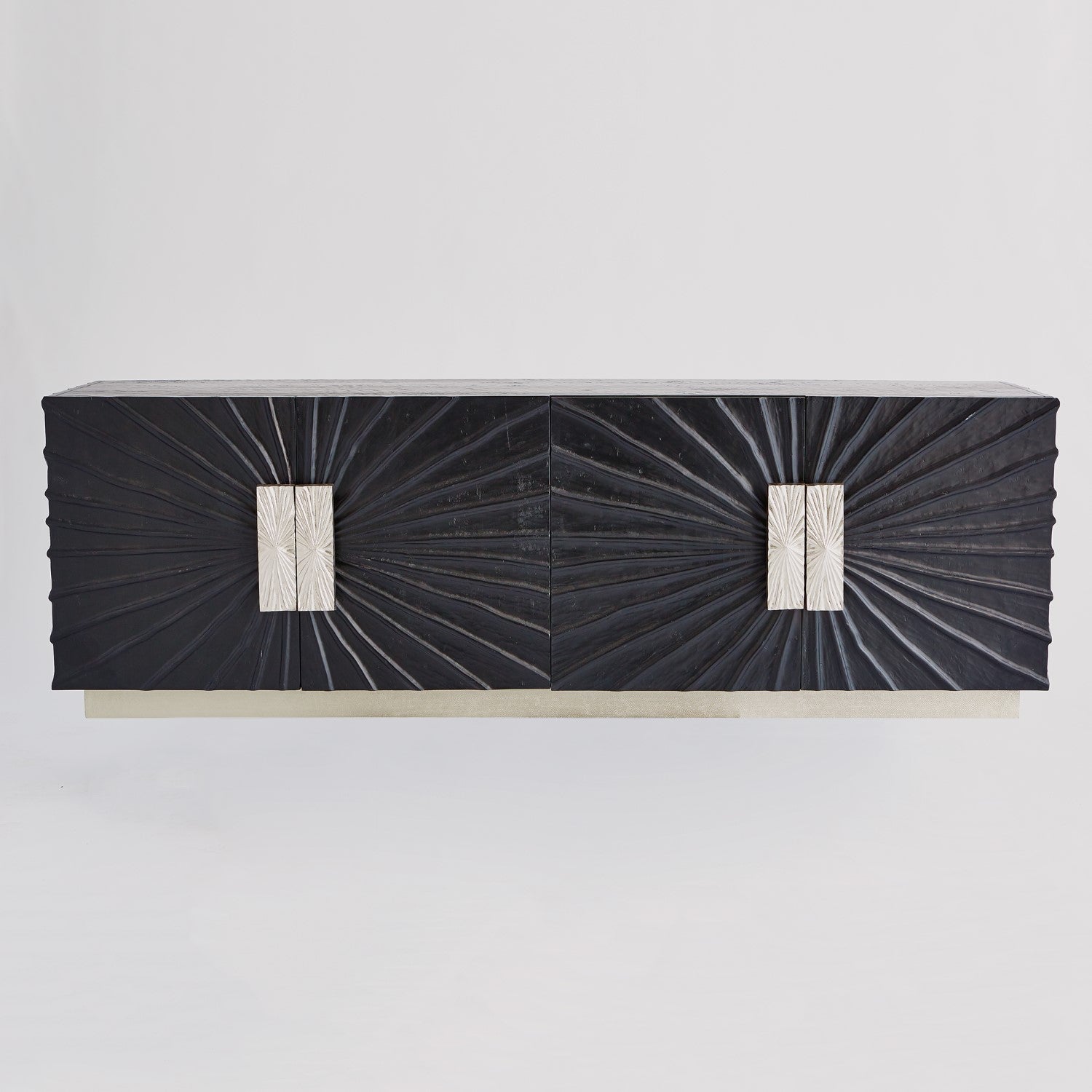 Pleated Media Cabinet - Grats Decor Interior Design & Build Inc.