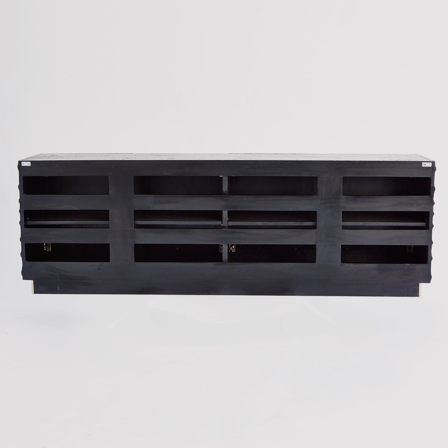 Pleated Media Cabinet - Grats Decor Interior Design & Build Inc.