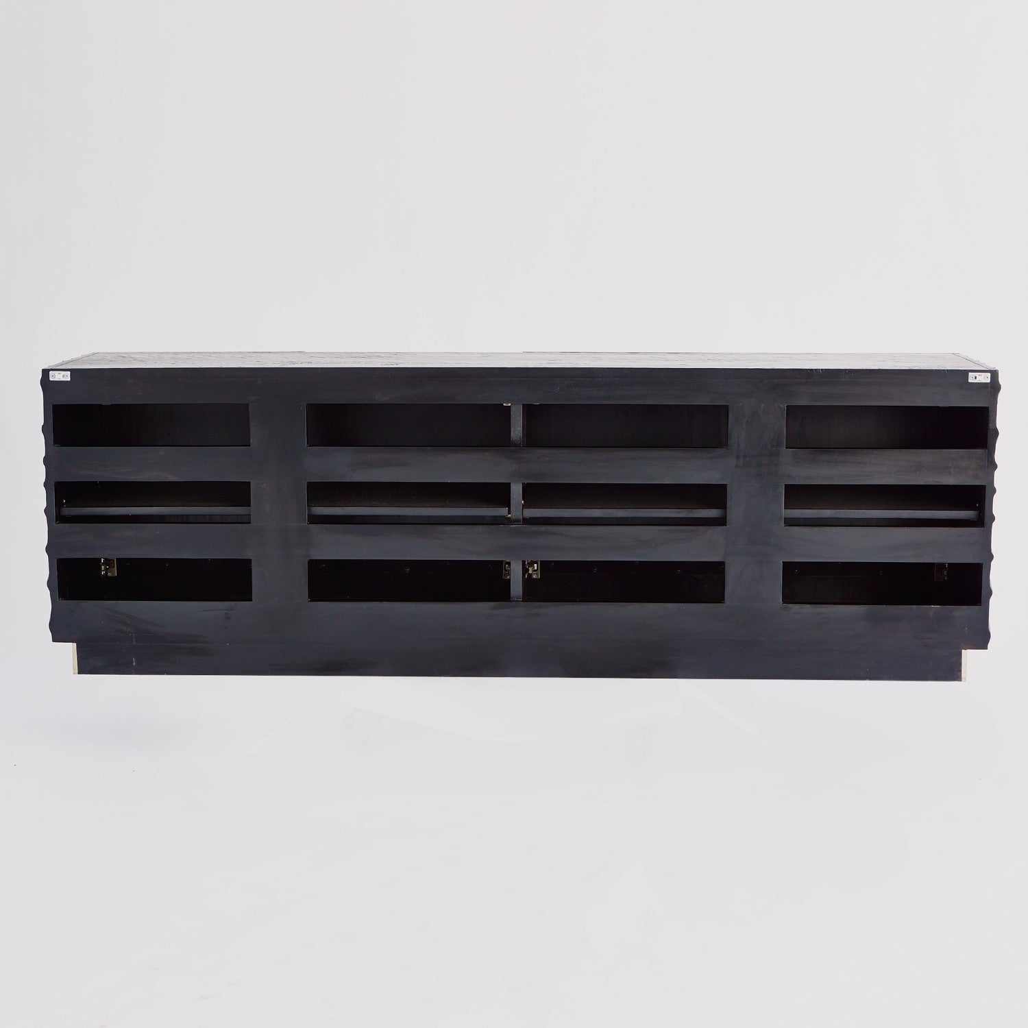 Pleated Media Cabinet - Grats Decor Interior Design & Build Inc.