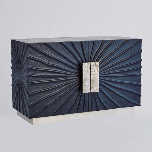 Pleated Two Door Cabinet - Grats Decor Interior Design & Build Inc.