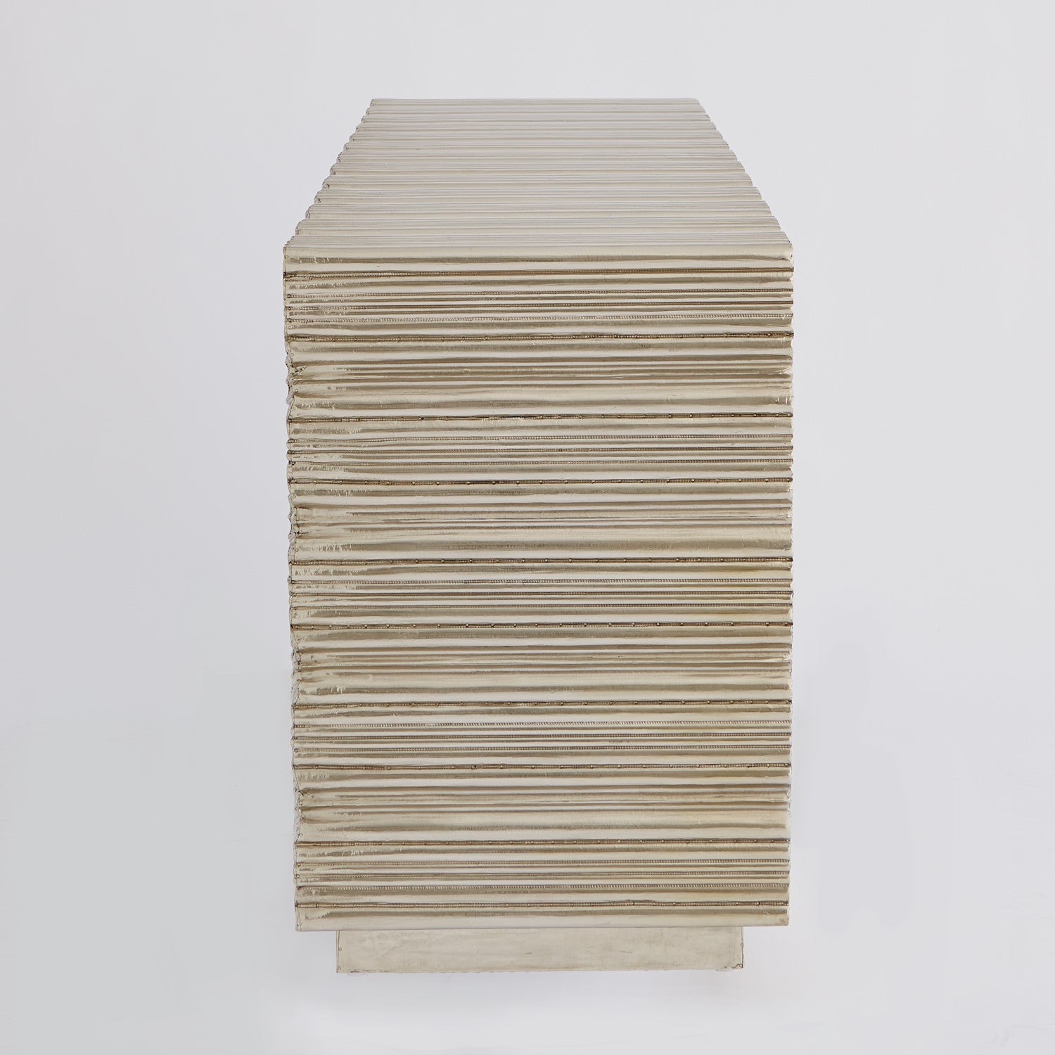 Linen Fold Cabinet - Silver - Grats Decor Interior Design & Build Inc.