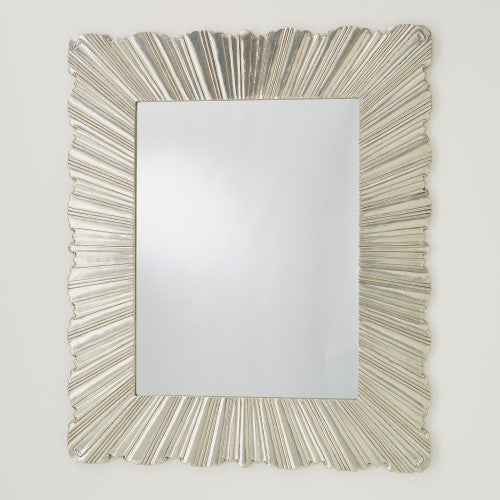 Linen Fold Mirror - 2 sizes - Silver - Grats Decor Interior Design & Build Inc.
