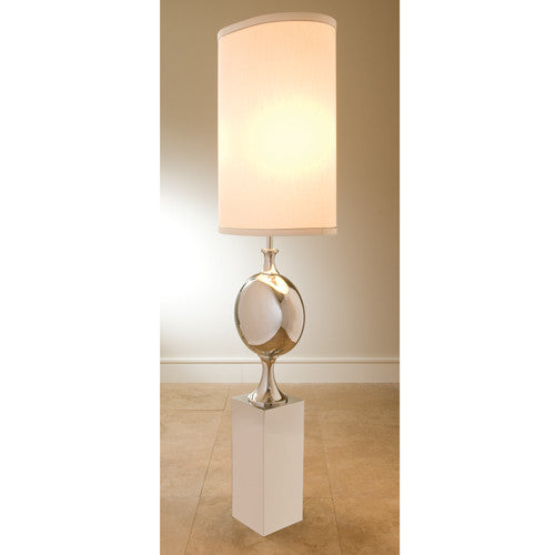 Big Pill Floor Lamp - Nickel - Grats Decor Interior Design & Build Inc.