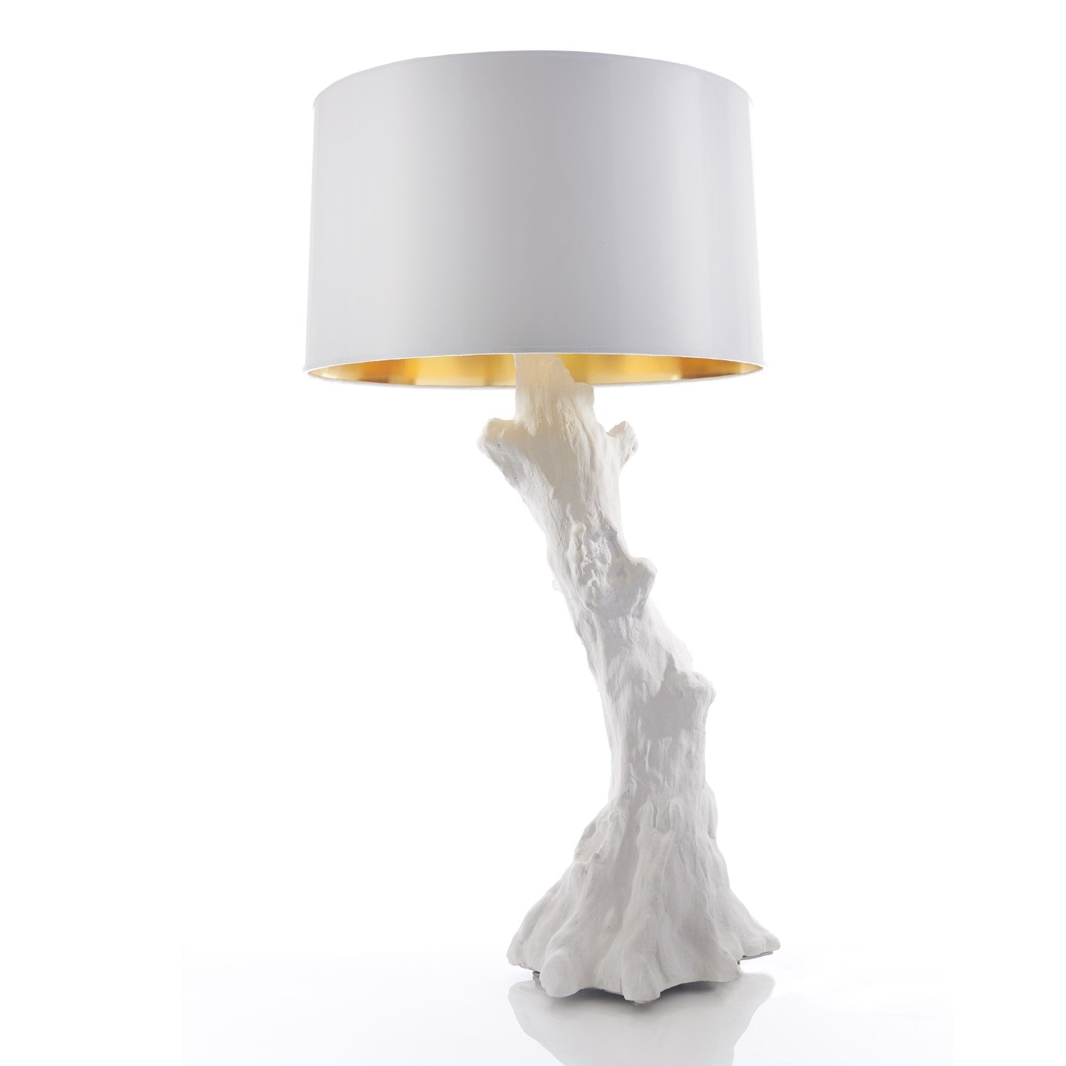 Faux Bois Table Lamp - White - Grats Decor Interior Design & Build Inc.