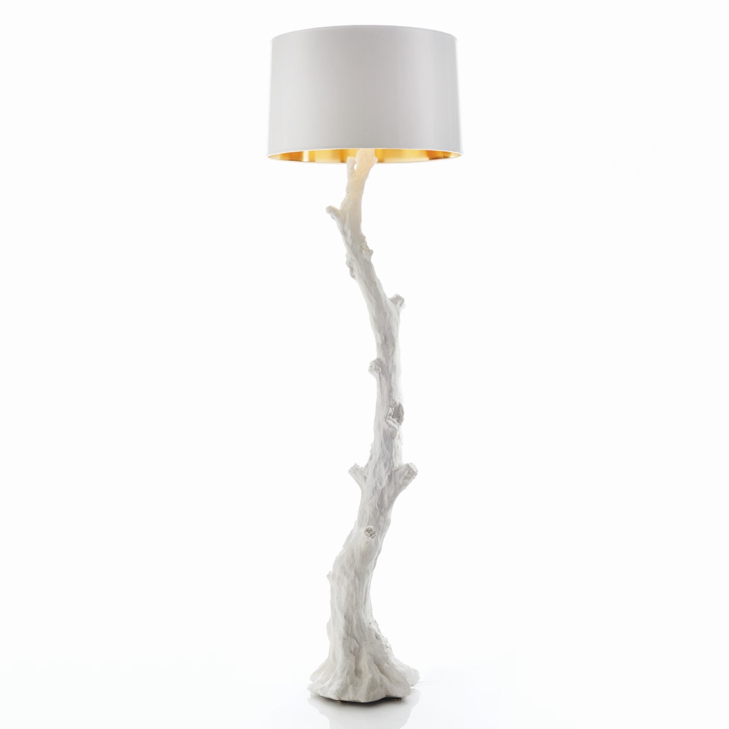 Faux Bois Floor Lamp - White - Grats Decor Interior Design & Build Inc.