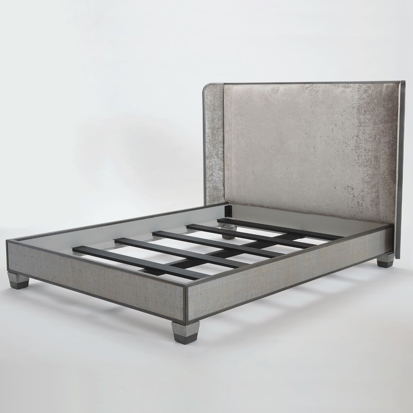 D'Oro Argento Bed- Florentine Silverwork - Queen/ King - Grats Decor Interior Design & Build Inc.