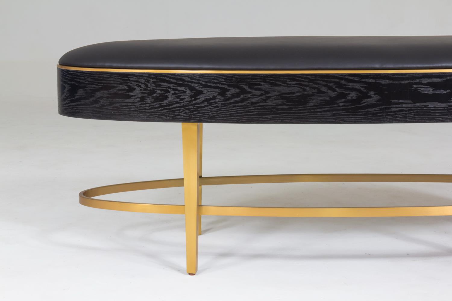 Ellipse Bench - Ebony - Grats Decor Interior Design & Build Inc.