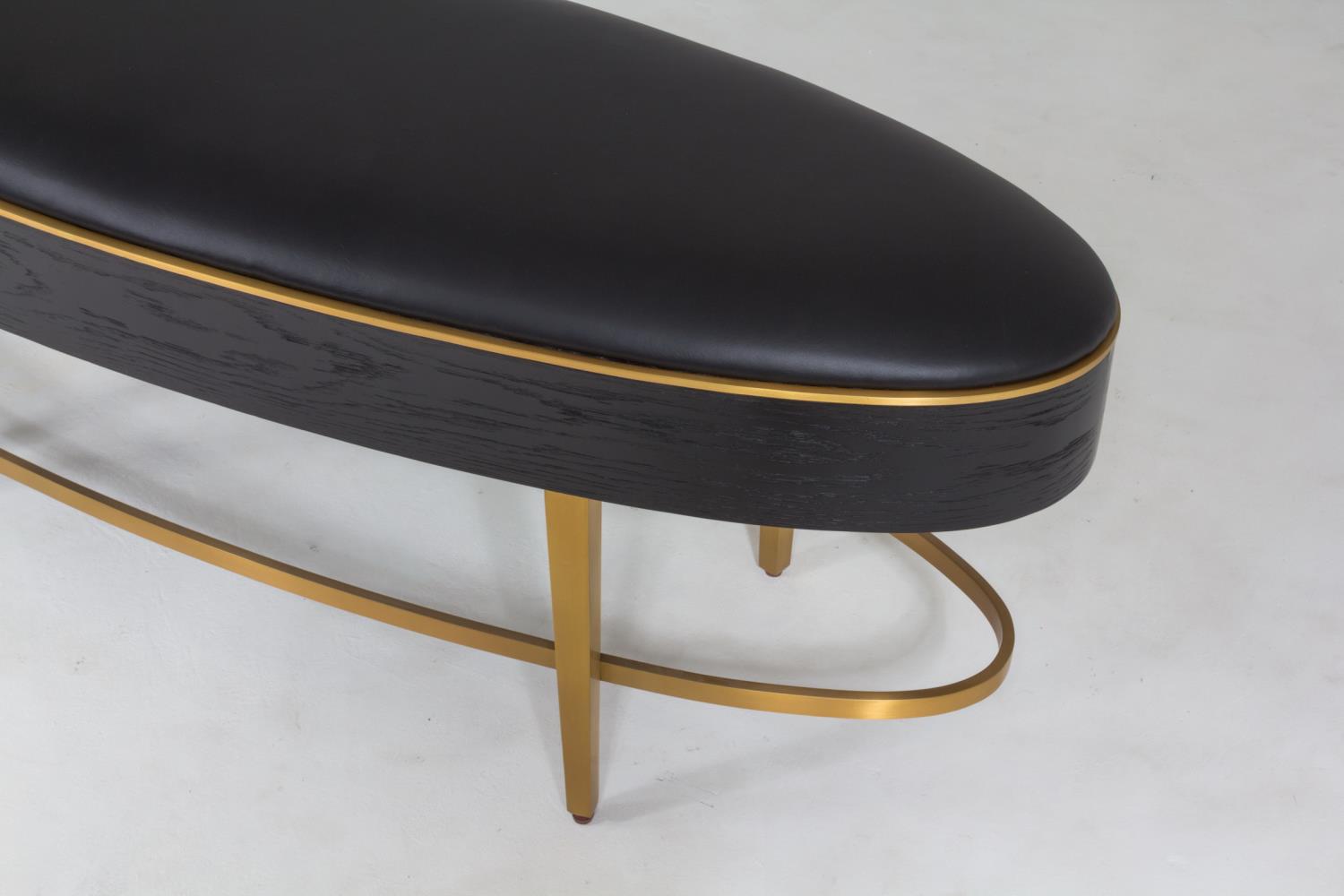 Ellipse Bench - Ebony - Grats Decor Interior Design & Build Inc.