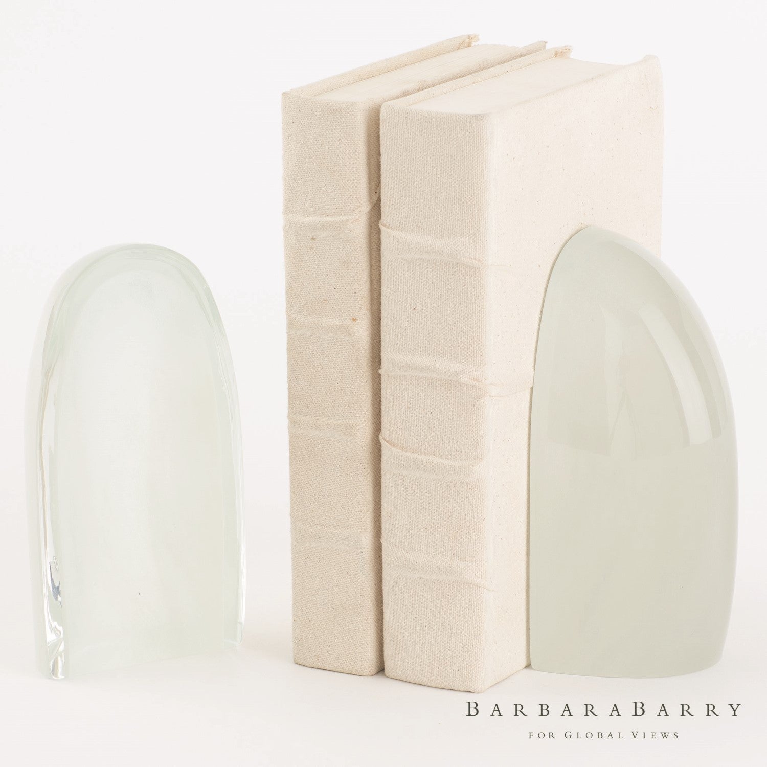 Barbara Barry Iceberg Bookends - Mist - Grats Decor Interior Design & Build Inc.