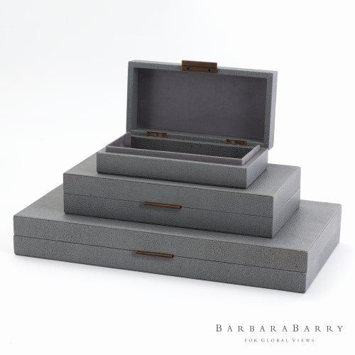 Barbara Barry Alpen Box - Blau - 3 sizes - Grats Decor Interior Design & Build Inc.
