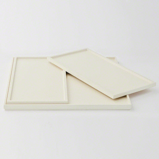 Barbara Barry S/3 Nesting Trays - Ivory Lacquer - Grats Decor Interior Design & Build Inc.