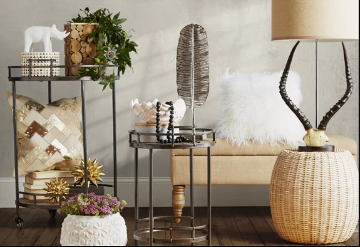 Dwell Studio Triangle Stripe Box - Grats Decor Interior Design & Build Inc.