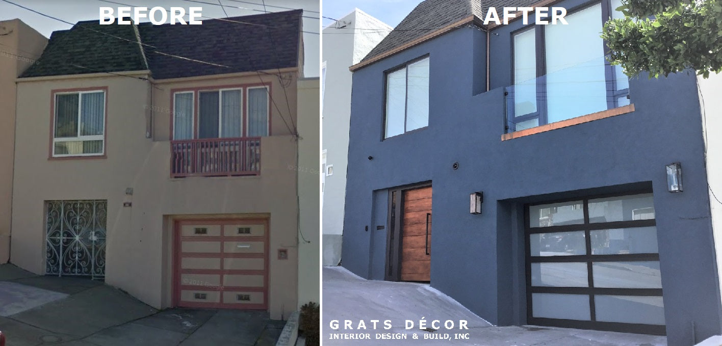 Silver Terrace Facade - Grats Decor Interior Design & Build Inc.