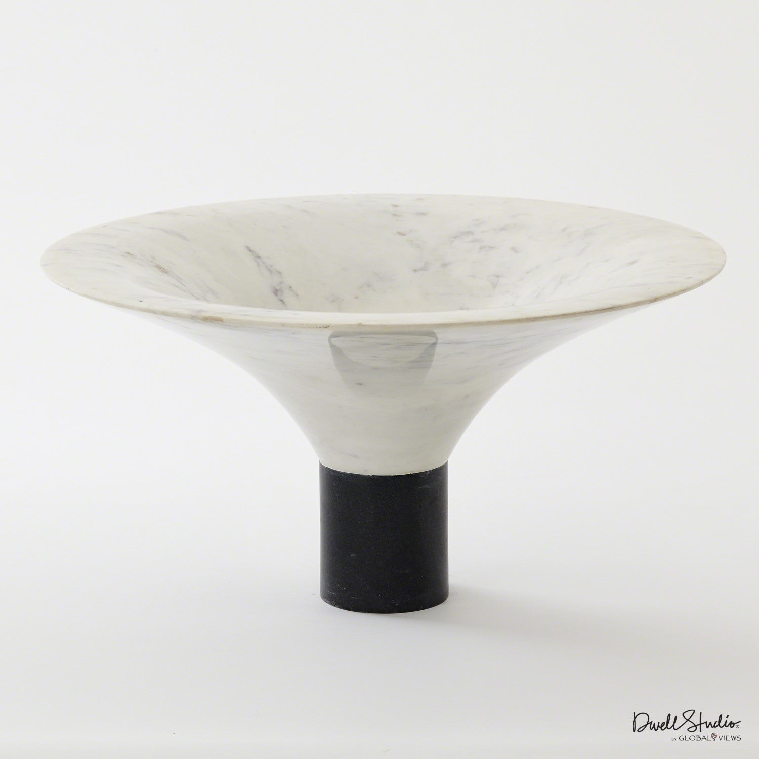Marble Flared Bowl - White - Grats Decor Interior Design & Build Inc.