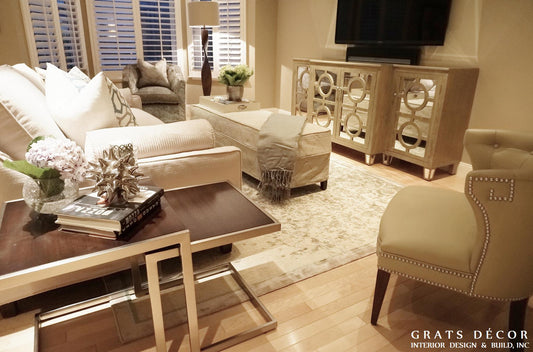 Marina Livingroom Remodel - Grats Decor Interior Design & Build Inc.