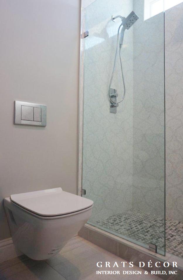 Sunset Bathroom Remodel - Grats Decor Interior Design & Build Inc.