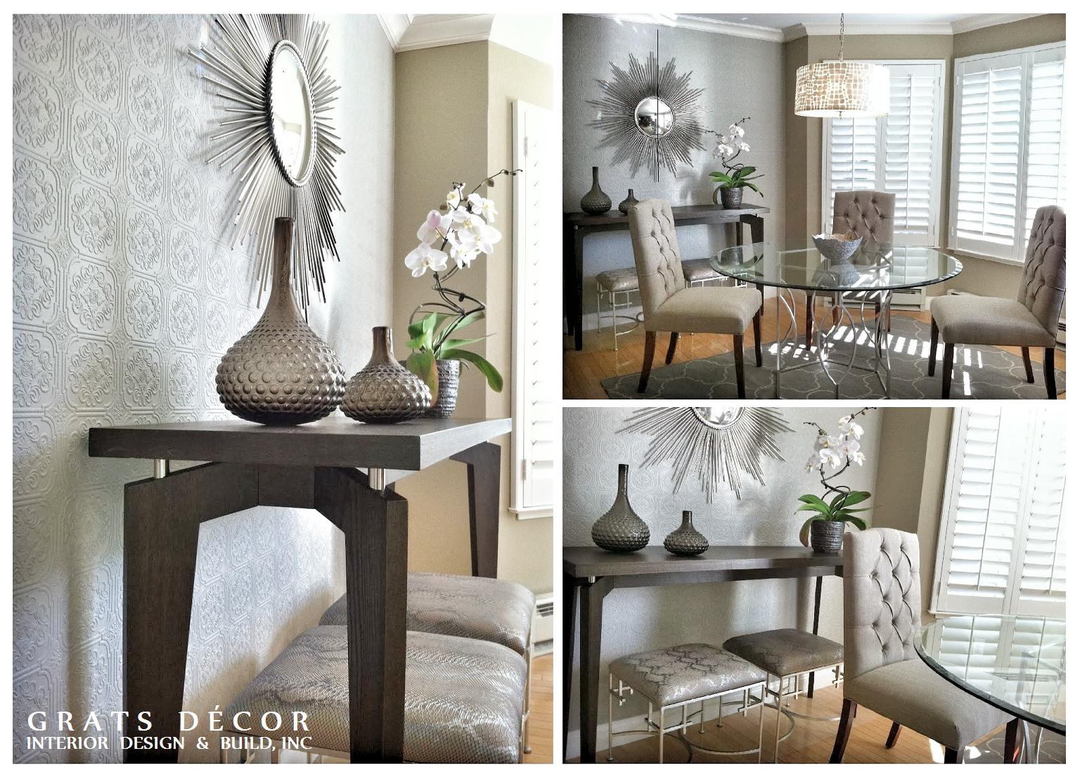 Marina Dining Room Remodel - Grats Decor Interior Design & Build Inc.