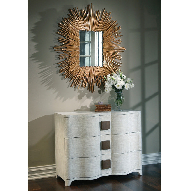 Soleil 45" Mirror-Gold Leaf - Grats Decor Interior Design & Build Inc.