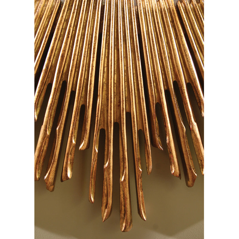 Soleil 45" Mirror-Gold Leaf - Grats Decor Interior Design & Build Inc.