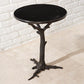 Faux Bois 17"Dia Side Table - Black - Grats Decor Interior Design & Build Inc.
