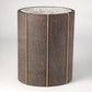 Churchill 16" x 12" Oval Drum Table - Faux Shagreen - Grats Decor Interior Design & Build Inc.