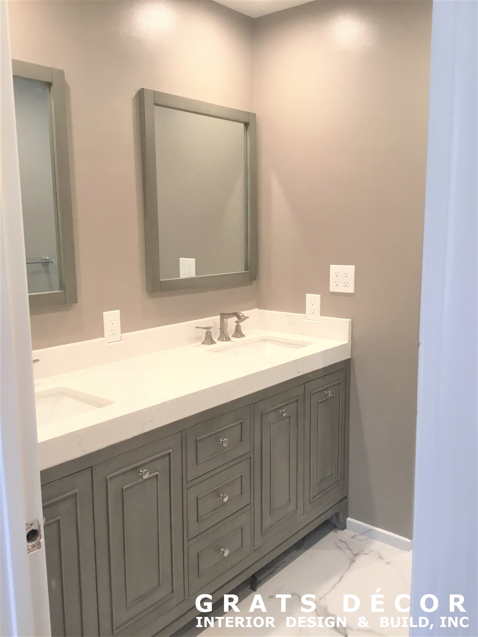Walnut Creek Bathroom Remodel - Grats Decor Interior Design & Build Inc.