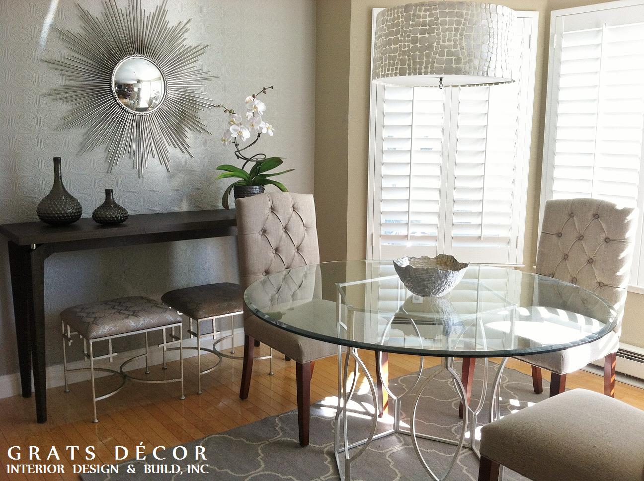 Marina Dining Room Remodel - Grats Decor Interior Design & Build Inc.