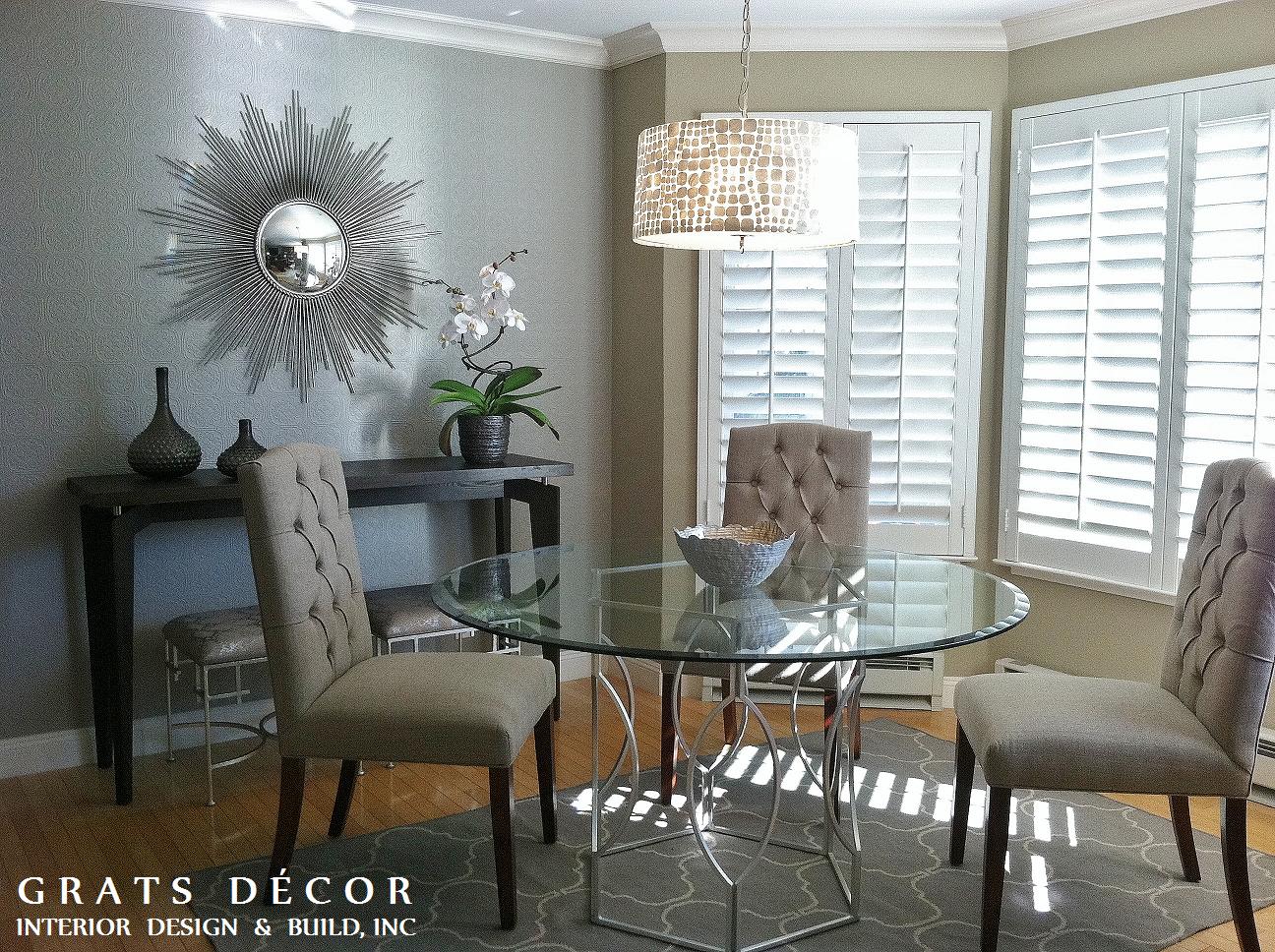 Marina Dining Room Remodel - Grats Decor Interior Design & Build Inc.