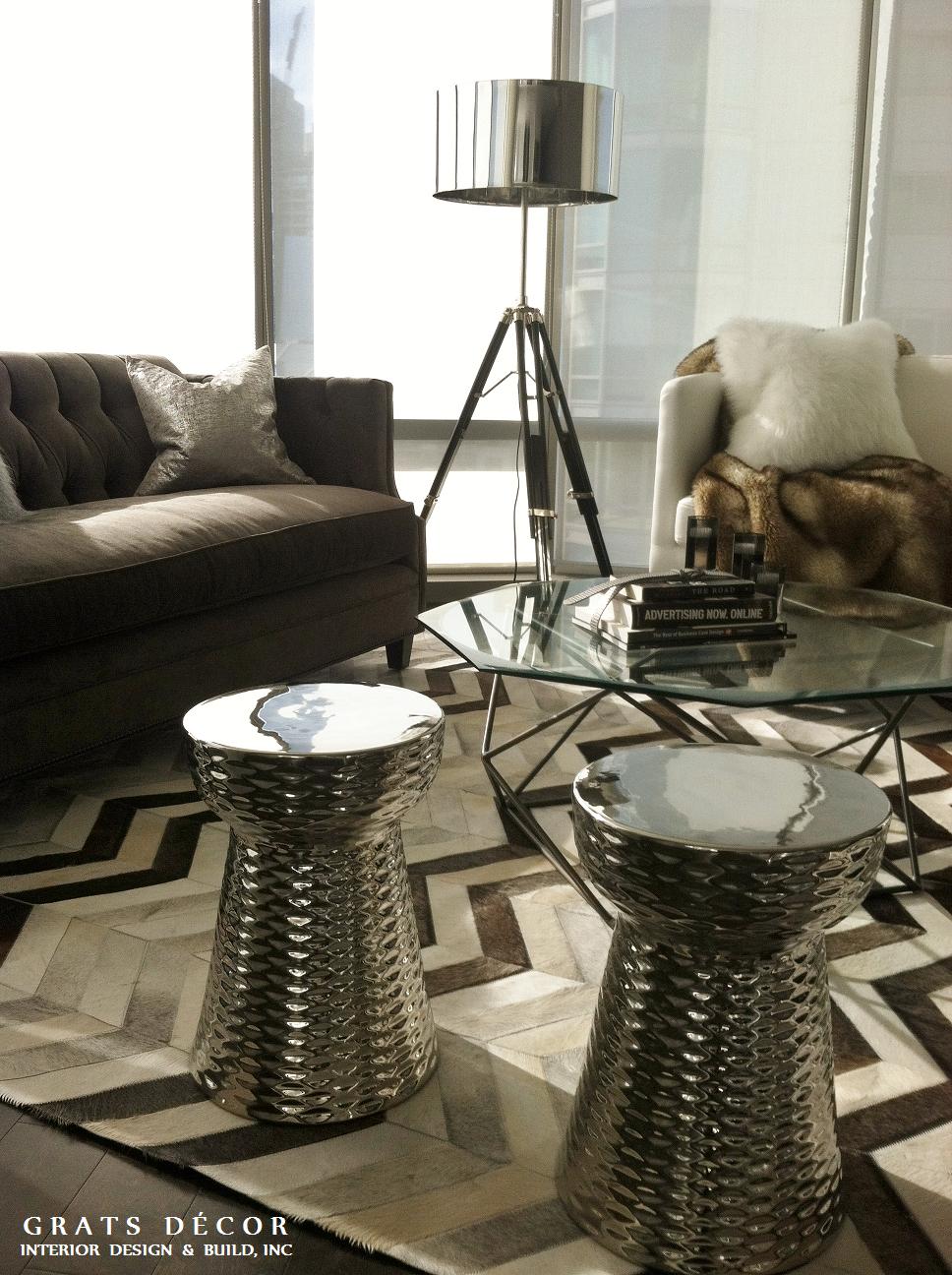 Yerba Buena Living Room - Grats Decor Interior Design & Build Inc.